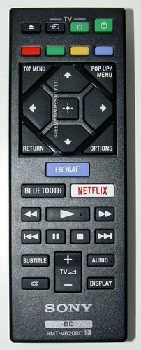 Oryginalny pilot uniwersalny do TV Sony RMT-VB200D widok z przodu