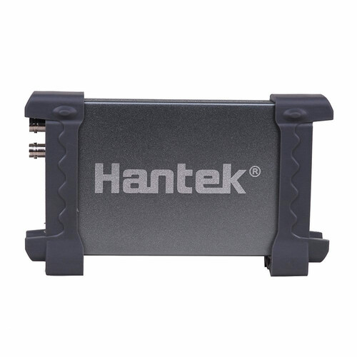 Oscyloskop cyfrowy Hantek 6022BE USB PC 20MHz 2 kanały widok z przodu