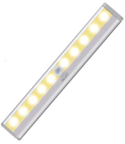 Oświetlenie lampa z czujnikiem ruchu INLIFE na magnes widok z góry