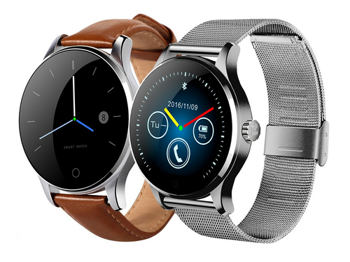 Overmax Touch 2.5 – smartwatch z okrągłym ekranem IPS i pulsometrem, srebrny