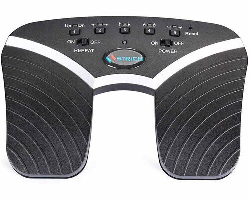 Page Flip Bluetooth Strich USB Page Turner kontroler do ładowania muzyki widok z przodu