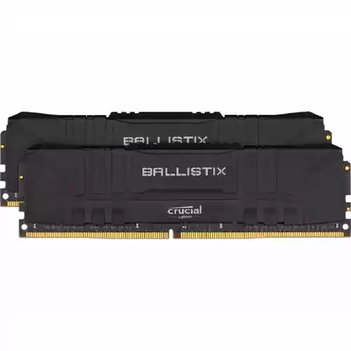 Pamięć Crucial Ballistix 32GB (2x16GB) DDR4-3600 CL16 Black BL2K16G36C16U4B widok z przodu