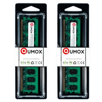 Pamięć ram Qumox 1X2GB DDR2 800MHz 240PIN DIMM widok z przodu