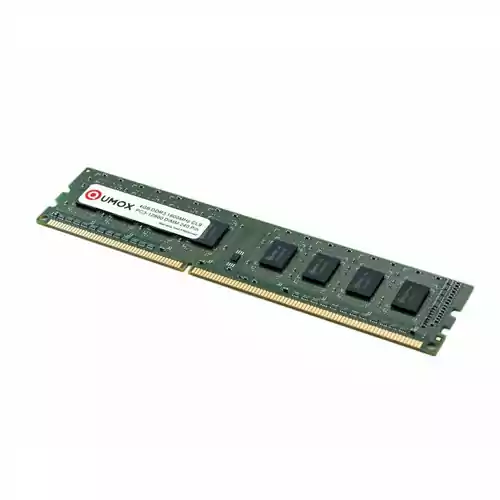 Pamięć ram Qumox 4GB DDR3 1600MHz PC3-10600 240 pin DIMM widok z boku