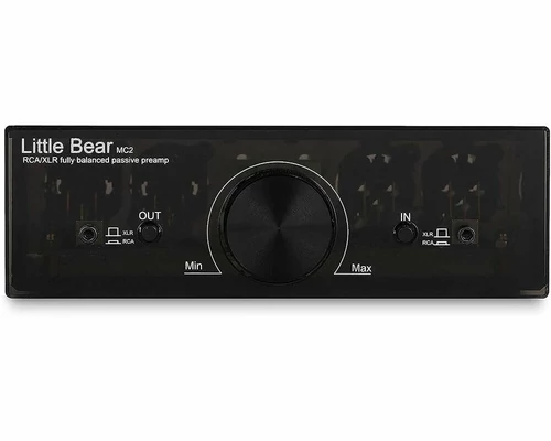 Pasywny przedwzmacniacz nobsound Little Bear MC2 XLR/RCA widok z przodu