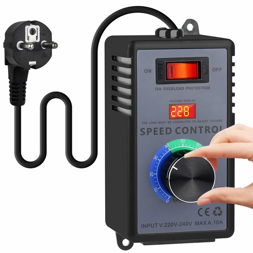 Peelanmall Regulator prędkości obrotowej 230V 4000W, wtyczka UE