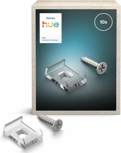 Philips Hue Flux Uchwyty montażowe do taśmy LED – zestaw 10 szt.