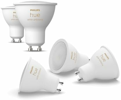 Philips Hue White Ambiance GU10 – żarówka LED inteligentna, zestaw 5 szt.