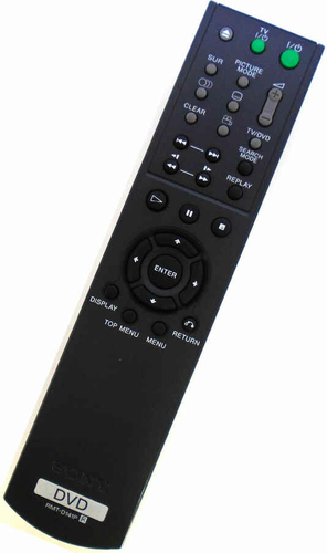 Pilot do odtwarzacza DVD Sony RMT-D141P DVP-NS305 DVP-NS315 widok z przodu.