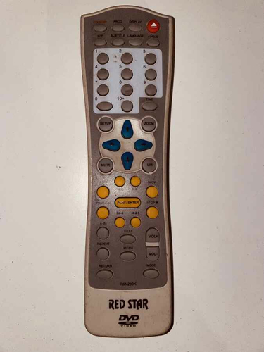Pilot do starego TV telewizora RED STAR RM-230K widok z przodu.