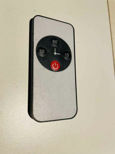 Pilot do sterowania czasem projektora telewizora lampy widok z przodu.