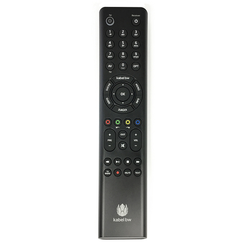 Pilot do telewizora Humax URC186000 R836 R-836 iHD PVR widok z przodu.