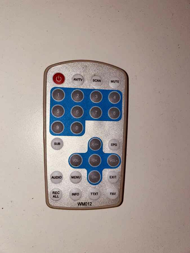 Pilot zdalnie sterowany do AV/TV SCAN widok z przodu.