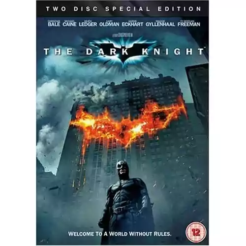 Płyta DVD film Batman The Dark Knight DE widok z przodu.