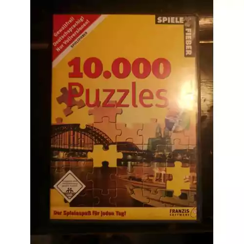 Płyta kompaktowa 10.000 Puzzles Franzis Software widok z przodu.