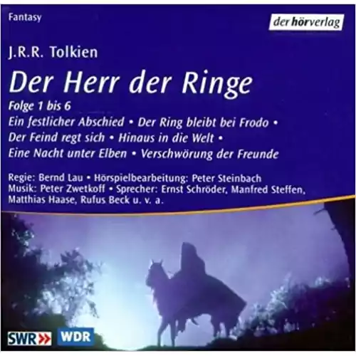 Płyta kompaktowa Der Herr der Ringe J.R.R. Tolkien CD widok z przodu.