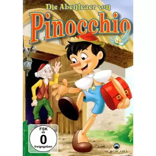 Płyta kompaktowa film Die Abenteuer von Pinocchio DVD widok z przodu.