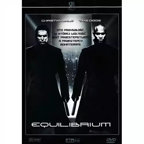 Płyta kompaktowa film Equilibrium Christian Bale DVD widok z przodu.