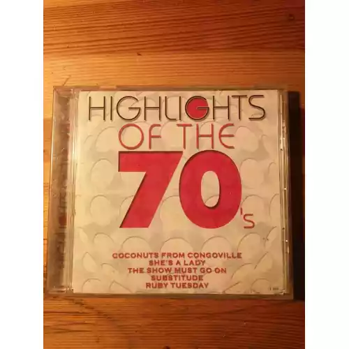 Płyta kompaktowa Highlights of the 70s CD widok z przodu.