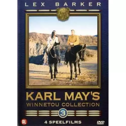Płyta kompaktowa Karl May's Winnetou Collection 3 DVD widok z przodu.