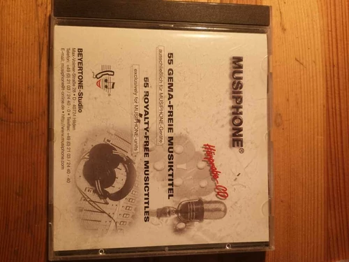 Płyta kompaktowa Musiphone 55 Gema-Freie CD widok z przodu.