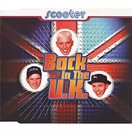 Płyta kompaktowa muzyka Back In The U.K. Scooter CD widok z przodu.