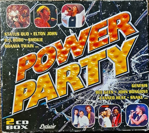 Płyta kompaktowa muzyka Power Party 2CD BOX CD widok z przodu.