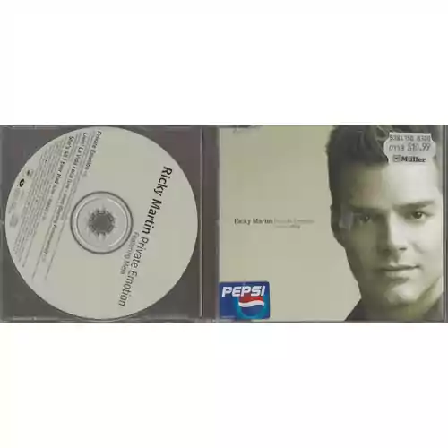 Płyta kompaktowa muzyka Ricky Martin Meja - Private Emotion CD widok z przodu.