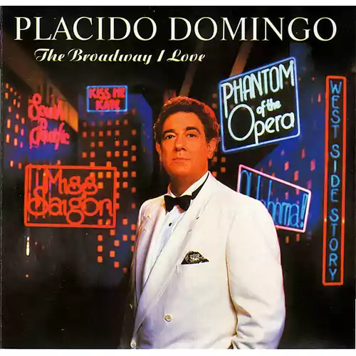 Płyta kompaktowa muzyka The Broadway I Love - Placido Domingo CD widok z przodu.