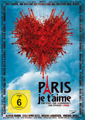 Płyta kompaktowa Paris je t'aime DVD widok z przodu.