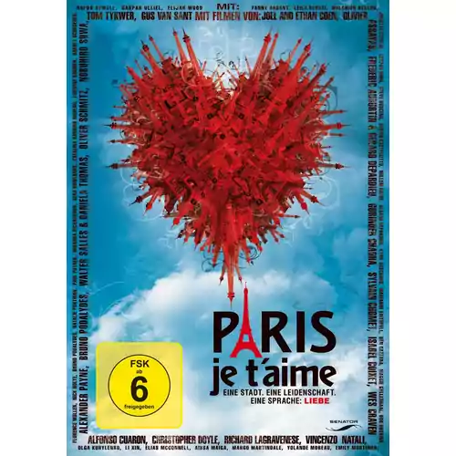 Płyta kompaktowa Paris je t'aime DVD widok z przodu.