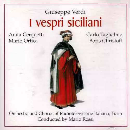 Płyta kompaktowa Verdi I Vespri Siciliani DVD widok z przodu.