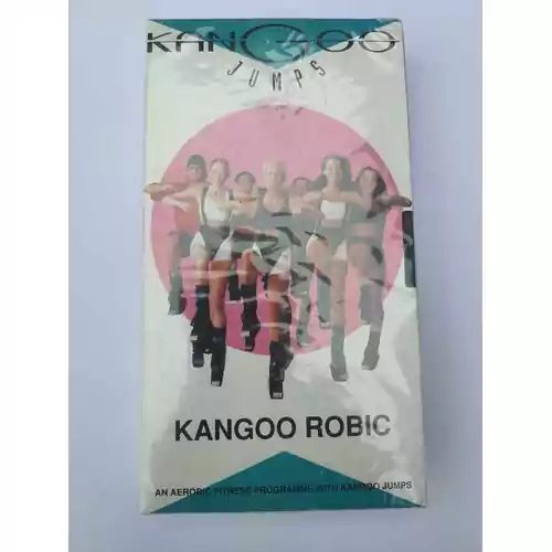 Płyta VHS Kangoo Jumps Kangoo Robic ćwiczenia widok z przodu.