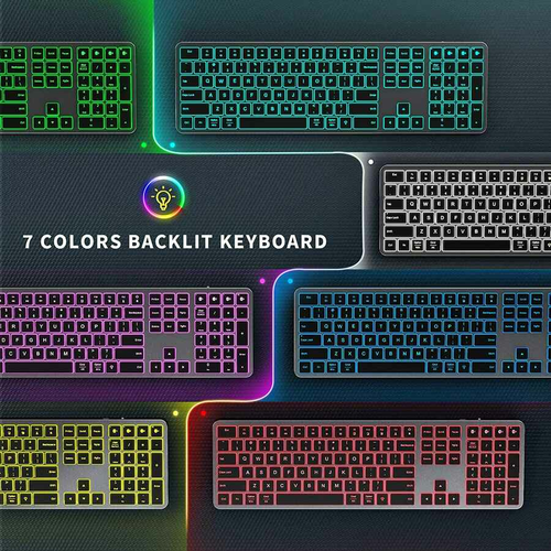 Podświetlana klawiatura Bluetooth Jelly Comb ISJZXKB01 Windows Mac OS