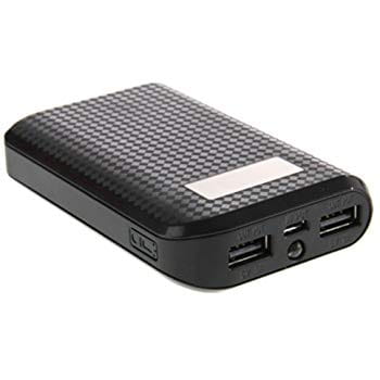 Powerbank Remax proda 10000mah 2 porty USB LED czarny widok z lewej strony