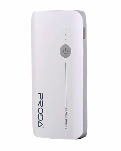 Powerbank Remax Proda Jane V10 Power Box 20000mAh niebiesko biały widok z przodu