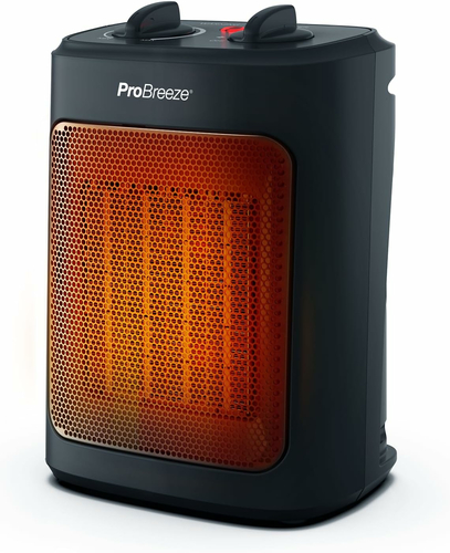 Pro Breeze Grzejnik łazienkowy ceramiczny 2000 W z termostatem, czarny