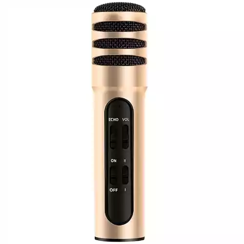 Profesjonalny mikrofon pojemnościowy Wilshin Podcast Studio USB widok z przodu