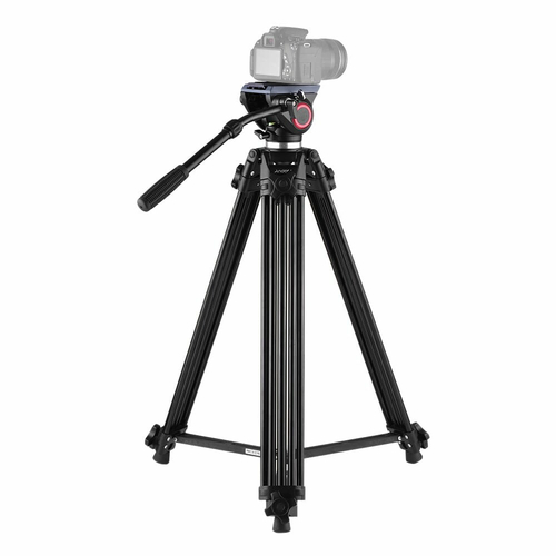 Profesjonalny statyw tripod Andoer 180 widok z prawej strony 