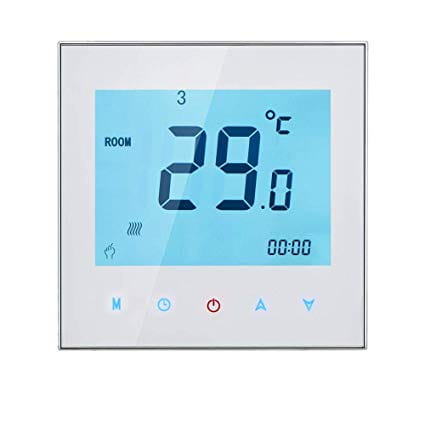 Programowalny termostat regulator temperatury pokojowej Tomtop H15537 widok z przodu