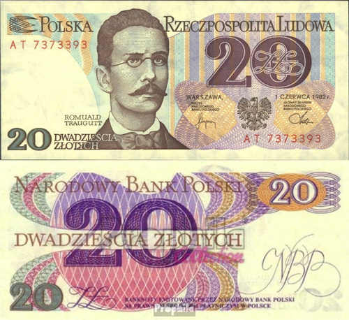 Prophila Collection – banknot Polska 20 złotych 1982 (149b), nieobiegowy