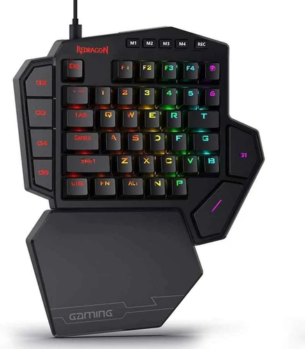 Przełącznik i klawisz do klawiatury mechanicznej Redragon K585 DITI RGB USB widok z przodu.