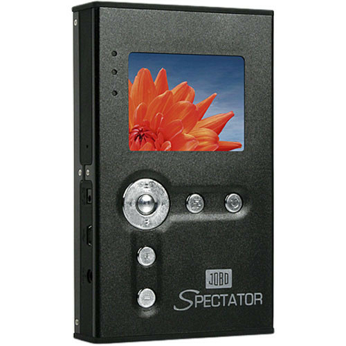 Przenośna pamięć cyfrowa Jobo Spectator 40 GB Black widok z przodu.