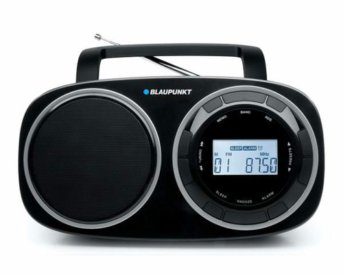 PRZENOŚNE RADIO BLAUPUNKT BSD-9000 ZEGAR ALARM LCD widok z przodu 2