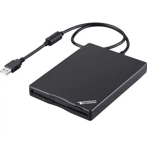 Przenośny zewnętrzny napęd dyskietek USB 2.0 Clpotziz 3,5-calowy widok z przodu.