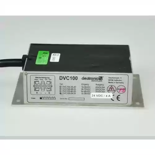 Przetwornica stabilizator Deutronic DVC100-24-24 widok z przodu