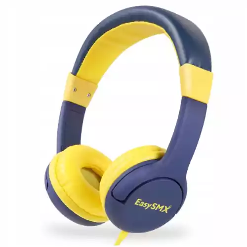 Przewodowe słuchawki dla dzieci EasySMX widok z przodu