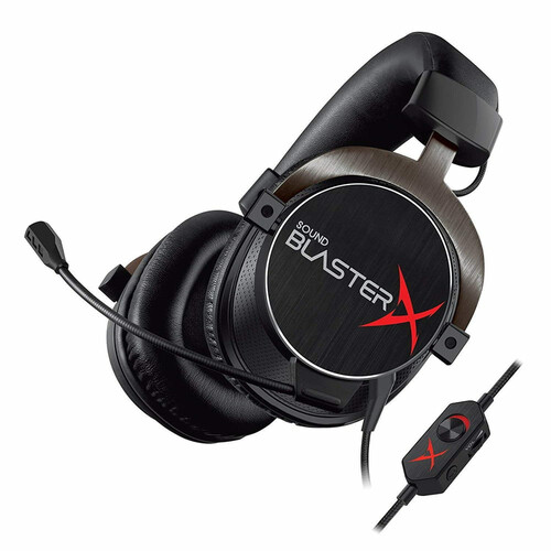 Przewodowe słuchawki GAMINGOWE Creative Sound BlasterX H5 GH0310 widok z przodu