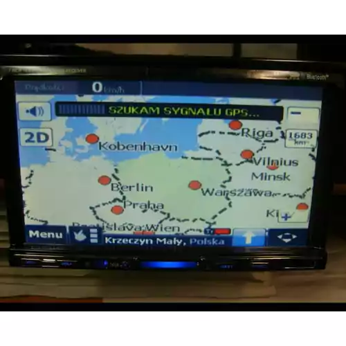 Radio 2DIN Nawigacja GPS USB SD Dotykowe 1din widok mapy