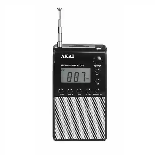 Radio kieszonkowe BoomBox MP3 USB AUX radio CD Akai widok z przodu